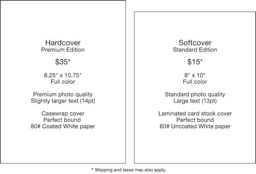 Comparison of hardcover and softcover versions